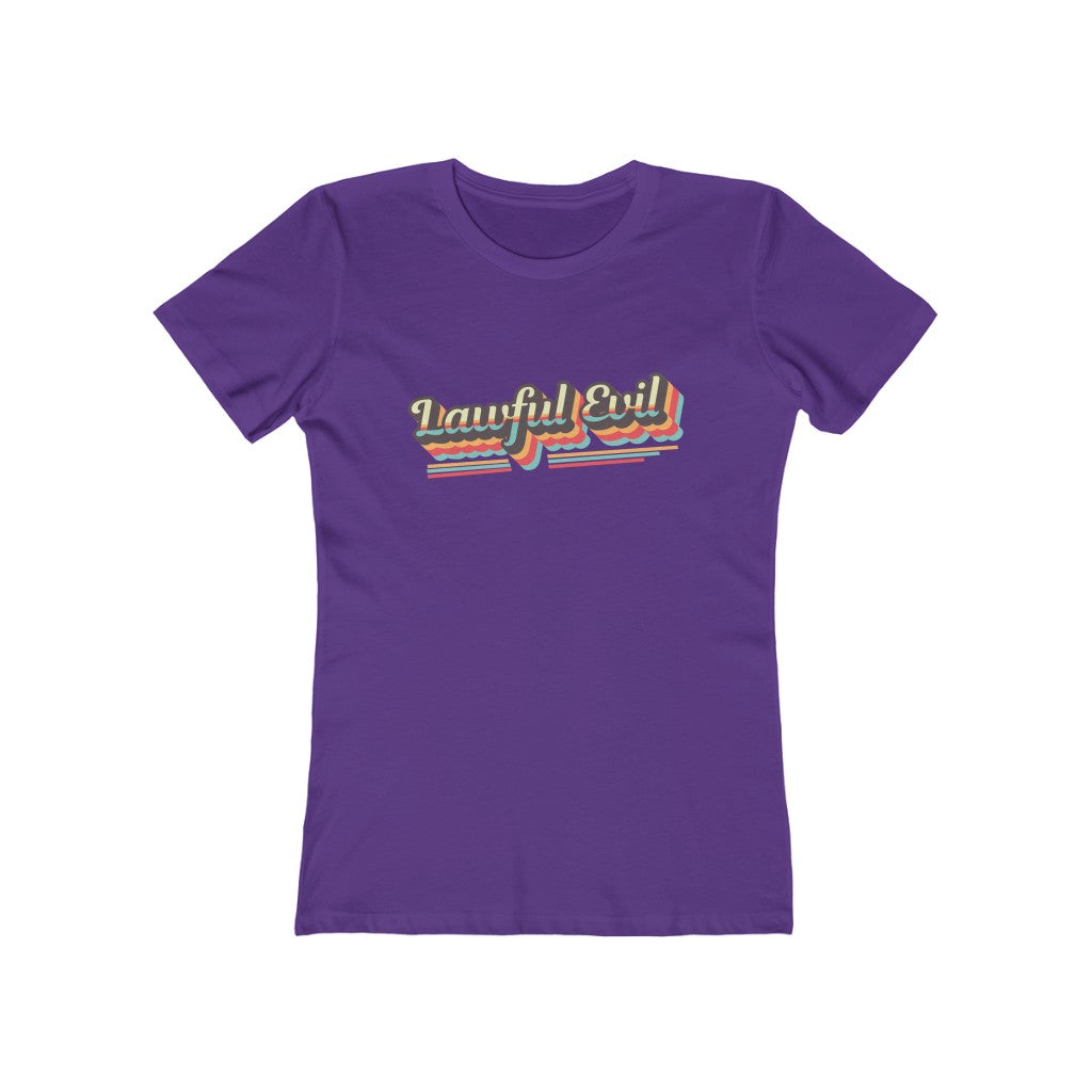 Lawful Evil Retro Alignment Tee - Women's